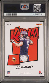 2024 Panini Absolute Kaboom! Horizontal JJ Mccarthy #13 PSA 9